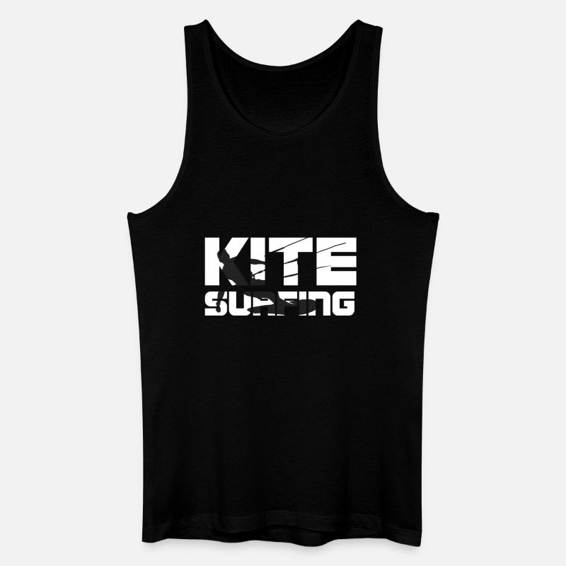 Kitesurf - Kitesurf - Kitesurf - Cadeau - Débardeur bio Homme - noir