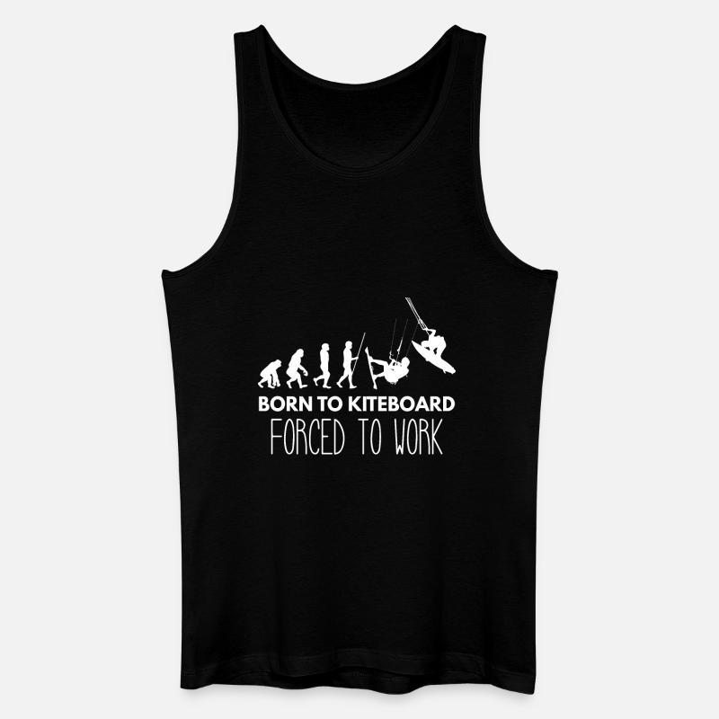 Kitesurf - Kitesurf - Kitesurf - Évolution - Débardeur bio Homme - noir