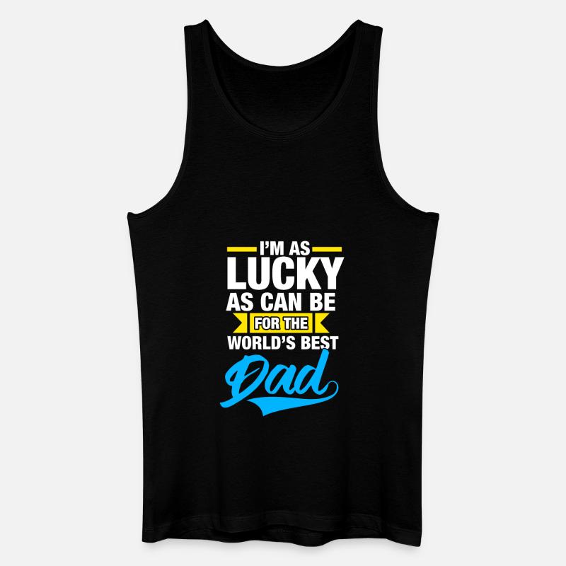 Bester Vater der Welt - Männer Bio Tank Top - Schwarz