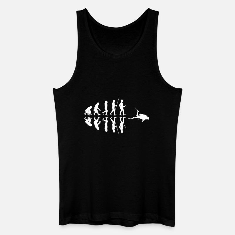 Diving - Diver - Scuba Diving - Evolution - Men’s Organic Tank Top - black
