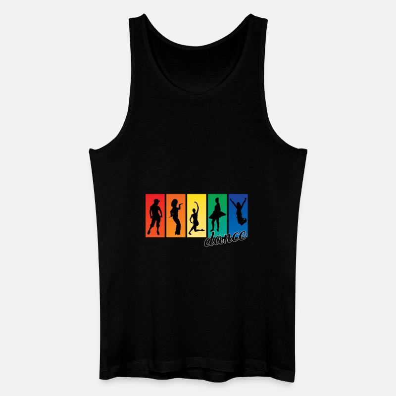 Dance - Männer Bio Tank Top - Schwarz