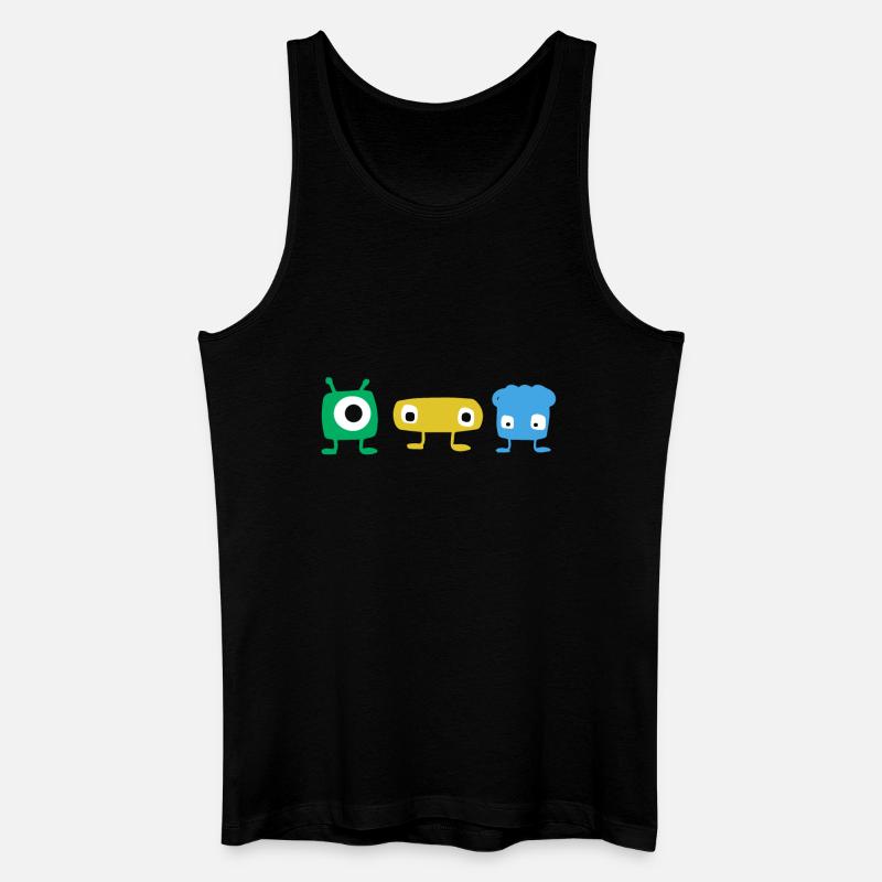 Monster - Männer Bio Tank Top - Schwarz