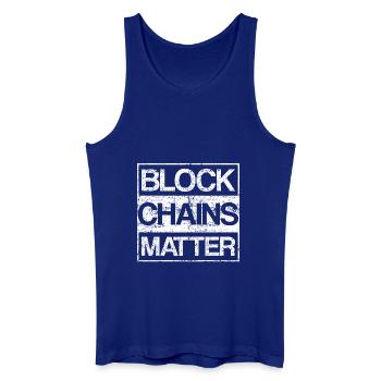 Blockchains Matter Cryptocurrency - Männer Bio Tank Top - Königsblau - Vorne