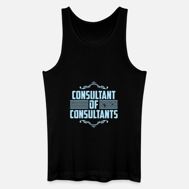 Berater von Consultants - Männer Bio Tank Top - Schwarz