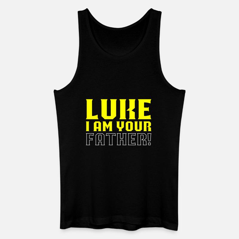 Luke I am your father - Männer Bio Tank Top - Schwarz