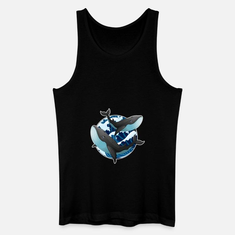 Wale - Männer Bio Tank Top - Schwarz