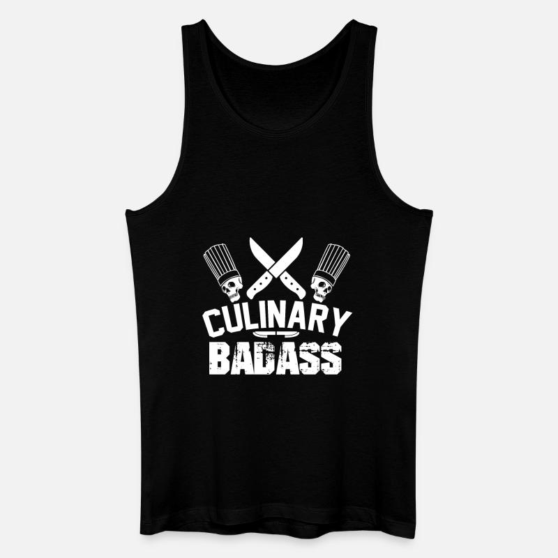 Kochen - Männer Bio Tank Top - Schwarz