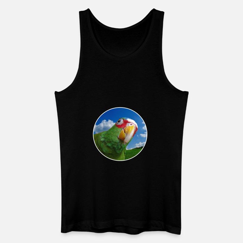 White-fronted Amazon - Men’s Organic Tank Top - black