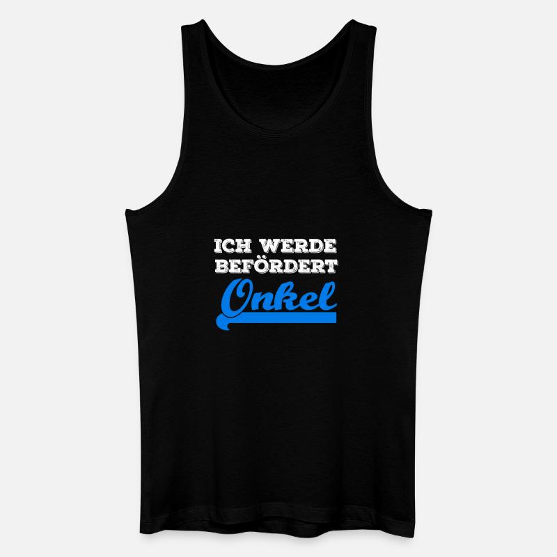 ich werde befördert: Onkel | Geschenk - Männer Bio Tank Top - Schwarz