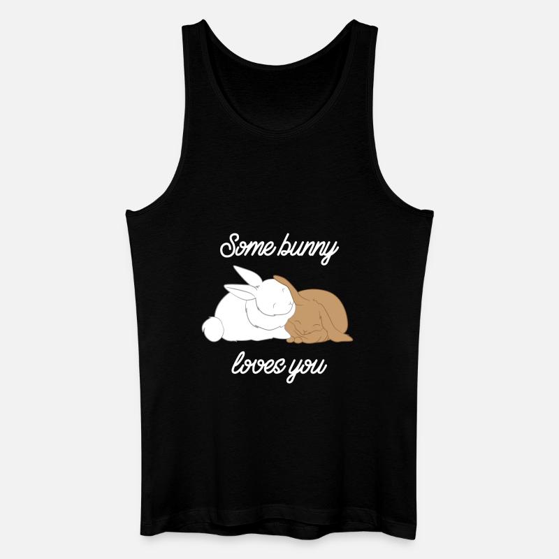 Hasen - Hase - Hasenbesitzer - Liebe - Männer Bio Tank Top - Schwarz