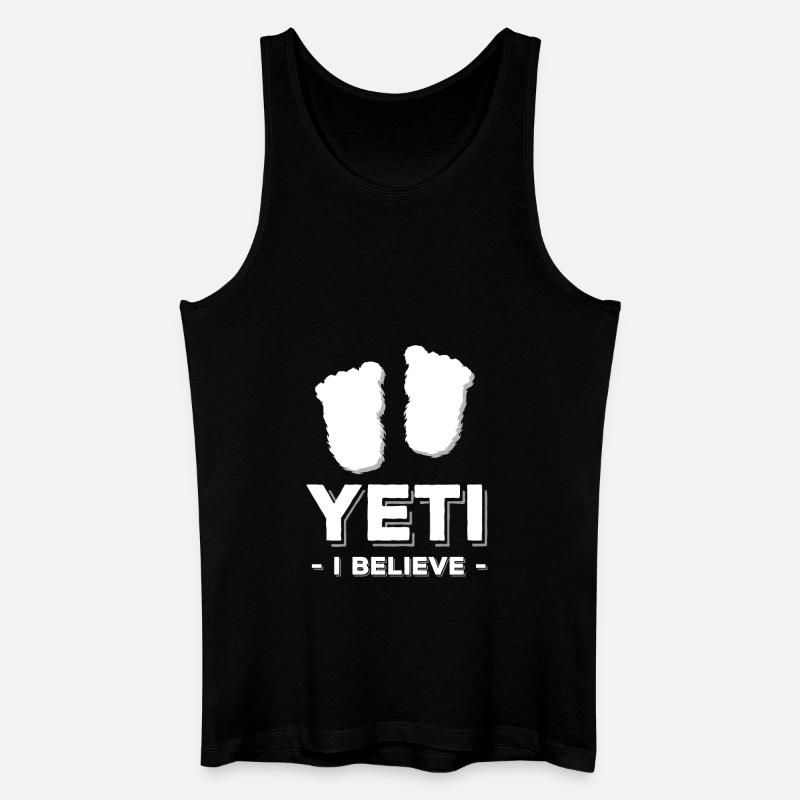 yeti - Männer Bio Tank Top - Schwarz