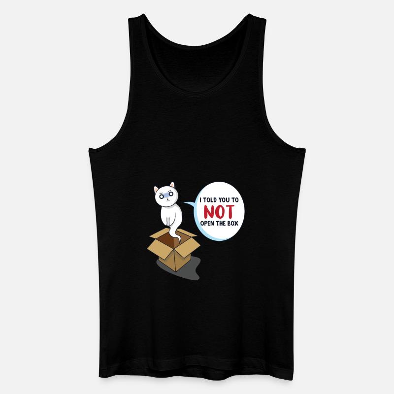 Schrödingers Katze - Männer Bio Tank Top - Schwarz