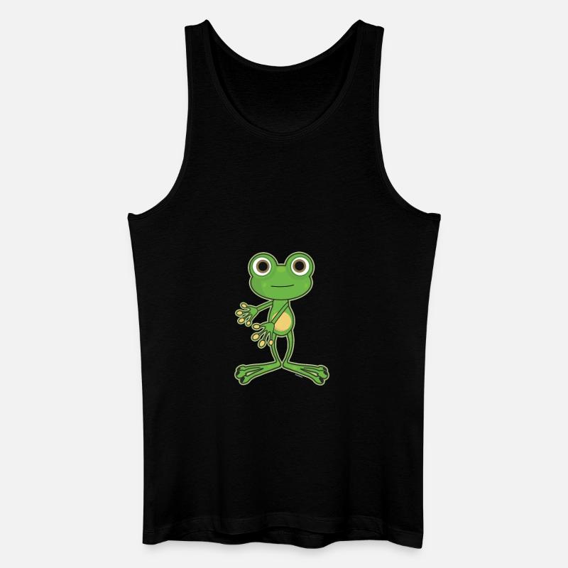 Floss Dance Move Frosch - Männer Bio Tank Top - Schwarz