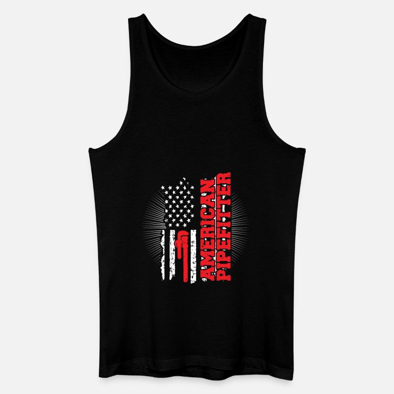 American Pipefitter - Männer Bio Tank Top - Schwarz