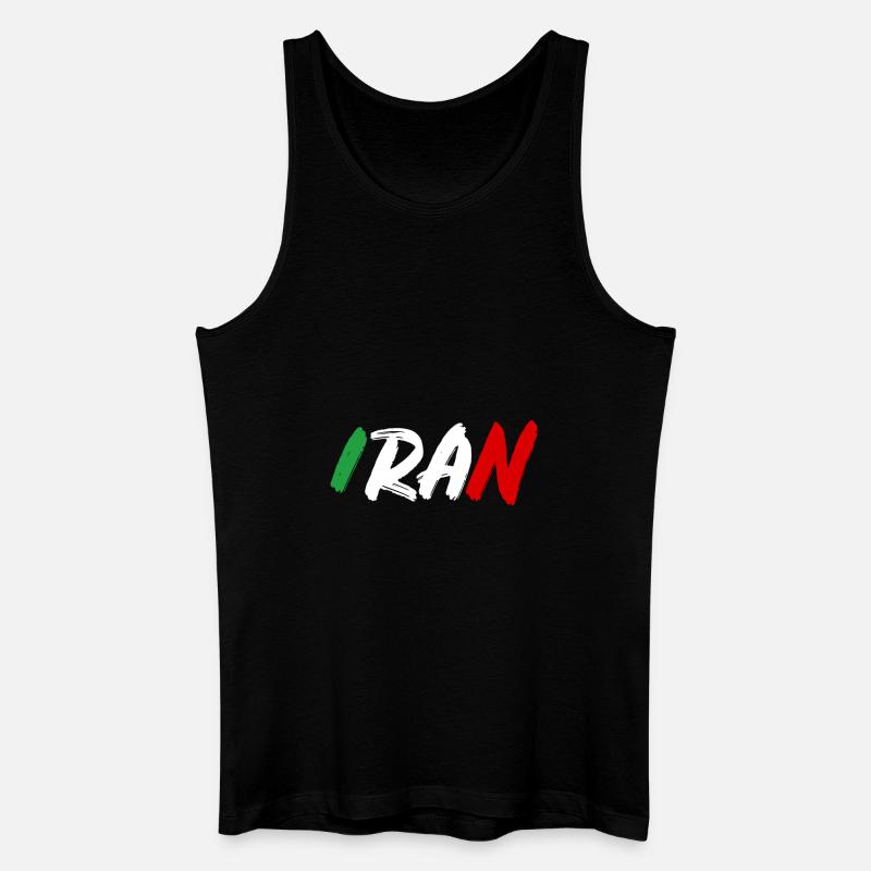 Iran Land Geschenk Idee - Männer Bio Tank Top - Schwarz