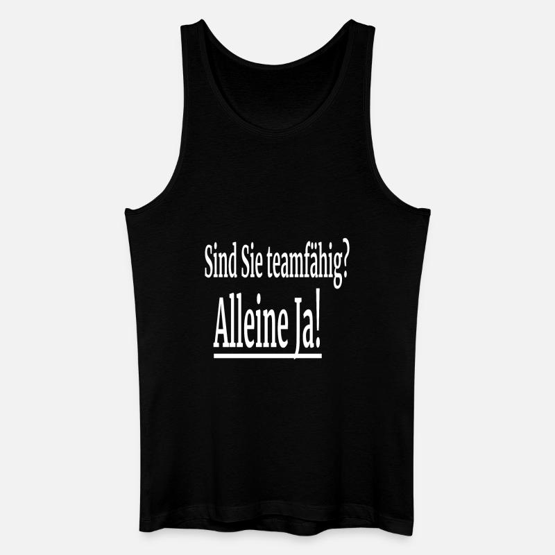 Witziger Spruch - Männer Bio Tank Top - Schwarz