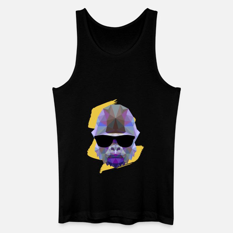 Gorilla - Tiere - Männer Bio Tank Top - Schwarz