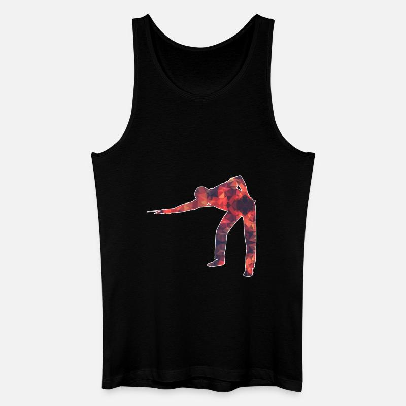 Snooker / Billard / Pool - Männer Bio Tank Top - Schwarz