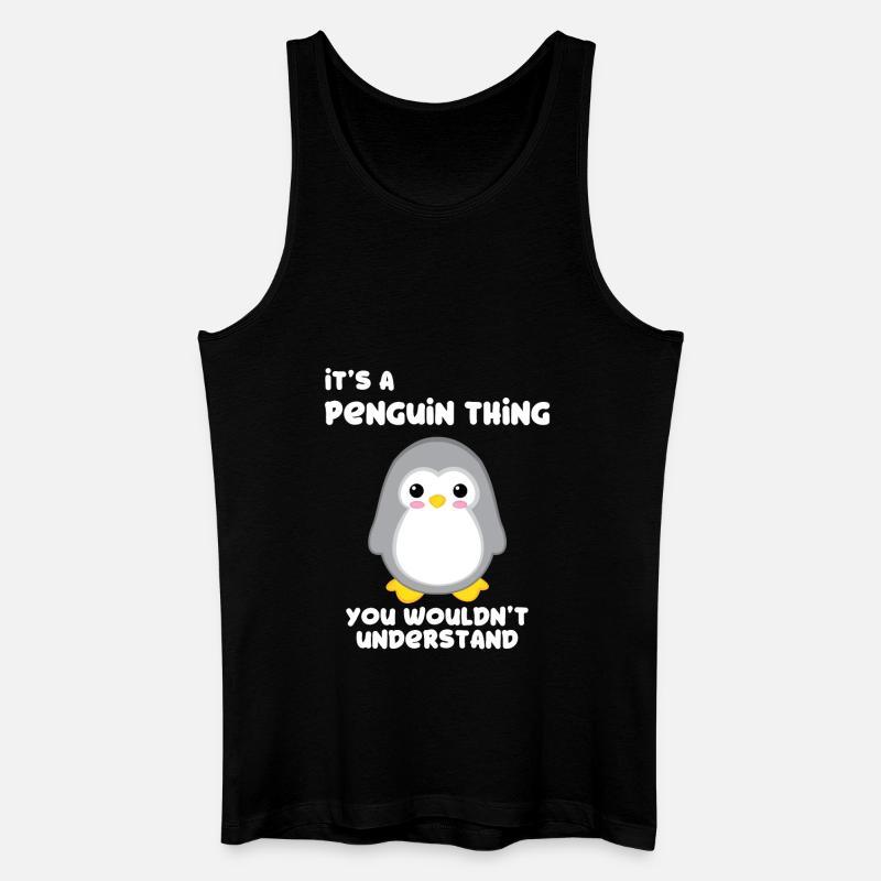 Pinguin - Pinguine - Pinguinmotiv - Pinguinfan - Männer Bio Tank Top - Schwarz