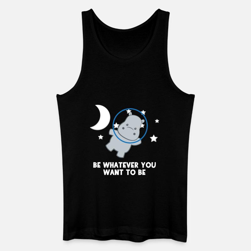 Hippo - Hippos - Hippofan - Be You - Männer Bio Tank Top - Schwarz