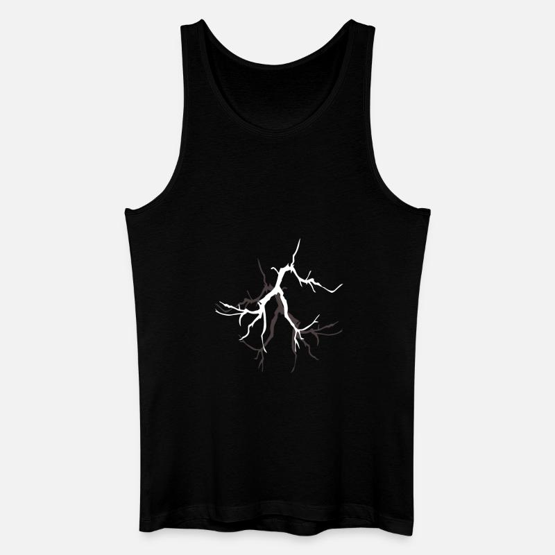Lightning with Lightning Bolt graphics - Men’s Organic Tank Top - black