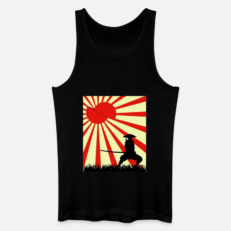 Moon Slice Samouraï - Débardeur bio Homme - noir
