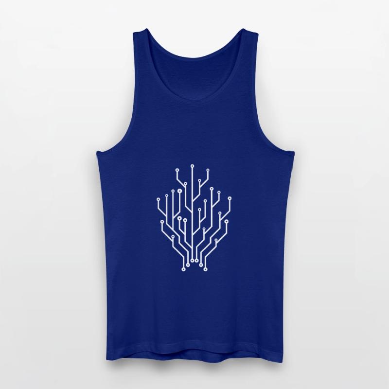 Connecteurs de circuits imprimés Programmer Computer Science Tree Débardeur bio Homme