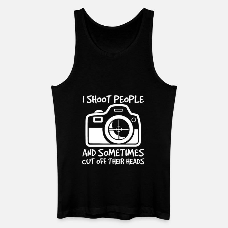 Foto Vektor cooles Geschenk - Männer Bio Tank Top - Schwarz