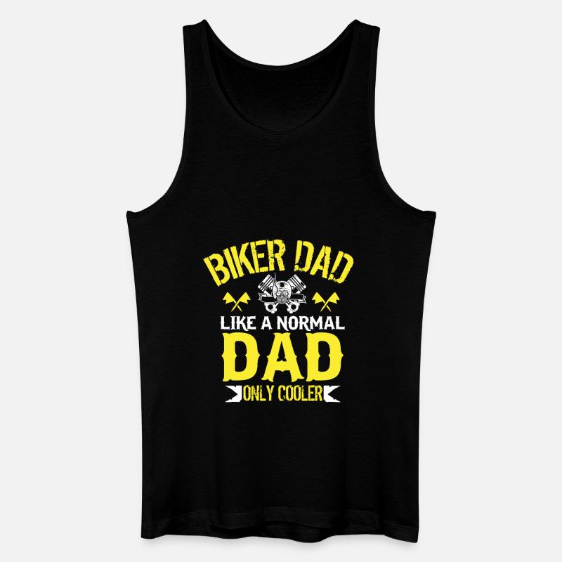 Biker Motorrad - Männer Bio Tank Top - Schwarz