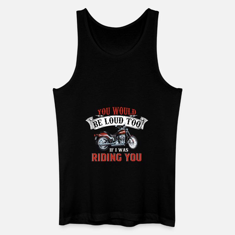 Biker Motorrad - Männer Bio Tank Top - Schwarz