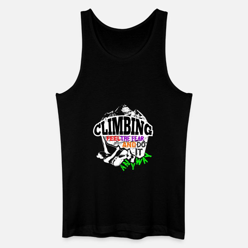 Klettern Inspiration - Männer Bio Tank Top - Schwarz