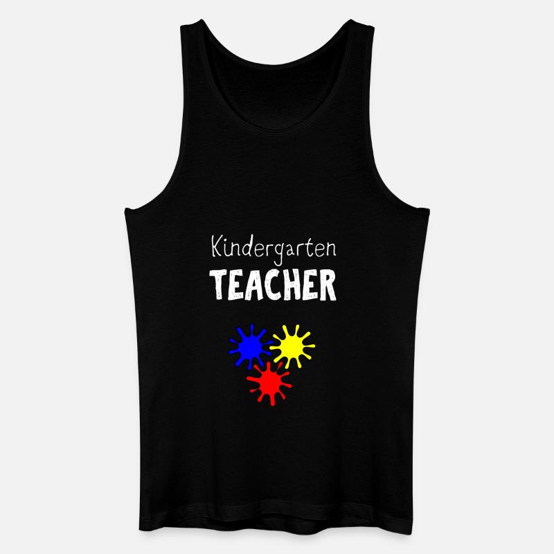 Kindergarten - Männer Bio Tank Top - Schwarz