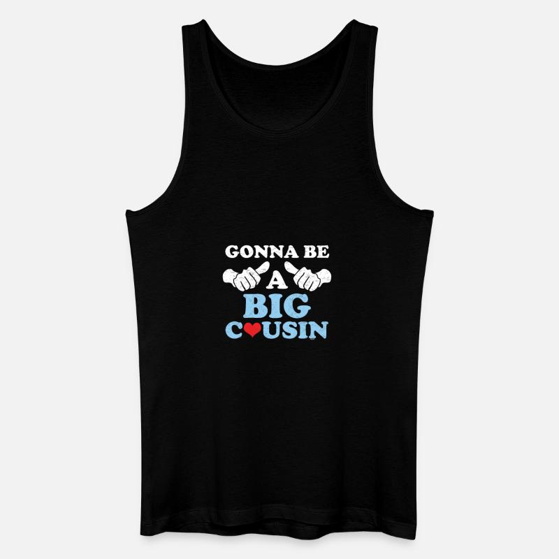 Großer Cousin - Männer Bio Tank Top - Schwarz