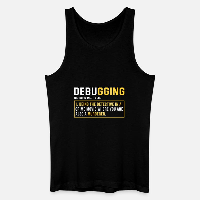 Debugging Programmer Cadeau - Débardeur bio Homme - noir
