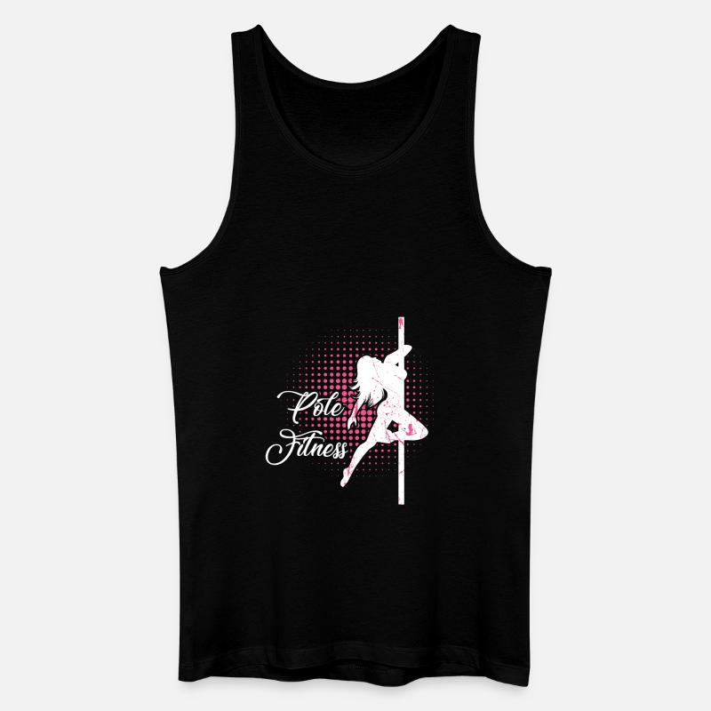 Pole Fitness Tshirt Geschenk - Männer Bio Tank Top - Schwarz