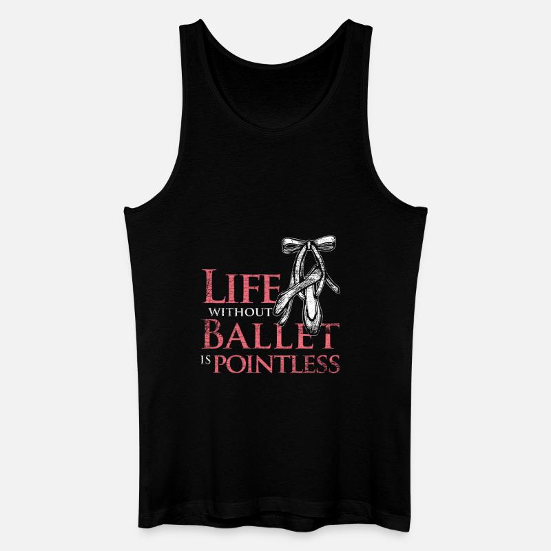 Ballett - Männer Bio Tank Top - Schwarz