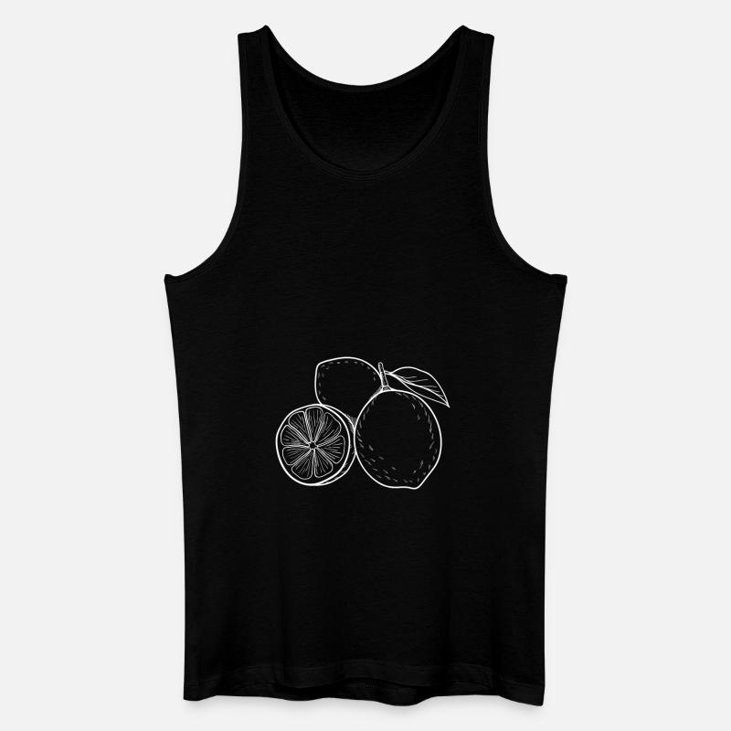 Lemons Fruit Fruit Fruit Lemon - Men’s Organic Tank Top - black