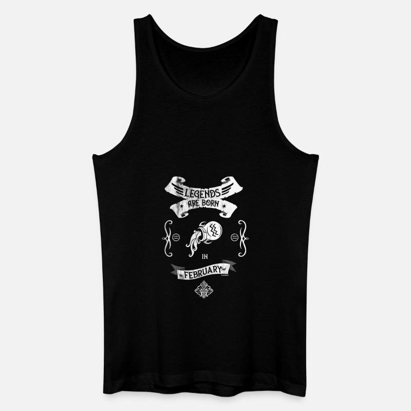 Sternzeichen Wassermann - Männer Bio Tank Top - Schwarz