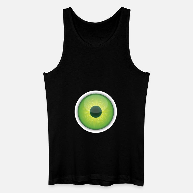 Auge - Männer Bio Tank Top - Schwarz