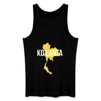 Ko Lanta Thailand Koh Lanta Souvenir - Männer Bio Tank Top - Schwarz - Vorne