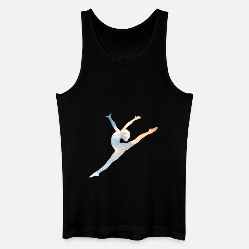 Ballett Sprung - Männer Bio Tank Top - Schwarz