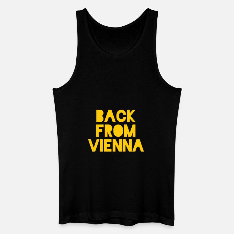 Vienna Wien Vienne - Männer Bio Tank Top - Schwarz