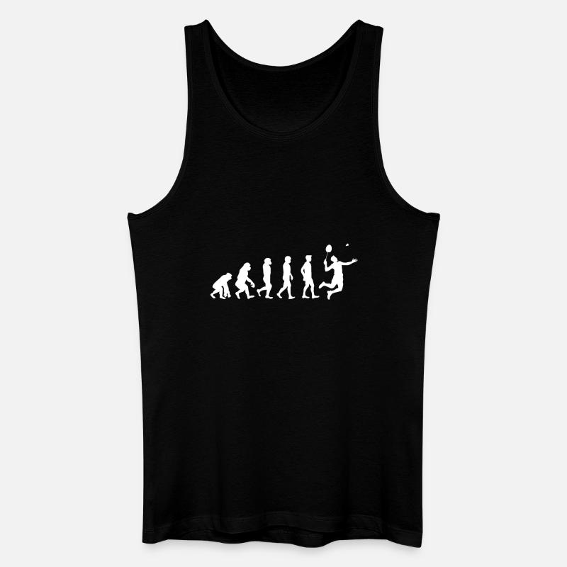 Cadeau d'évolution de badminton - Débardeur bio Homme - noir