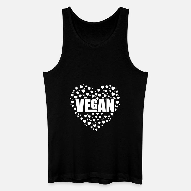 Veganer Vegetarier Vegan - Männer Bio Tank Top - Schwarz