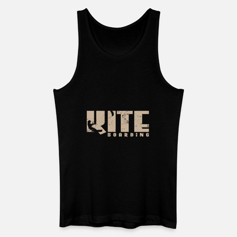 Kite Boarding - Männer Bio Tank Top - Schwarz