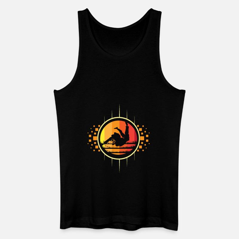 Judo Retro - Männer Bio Tank Top - Schwarz