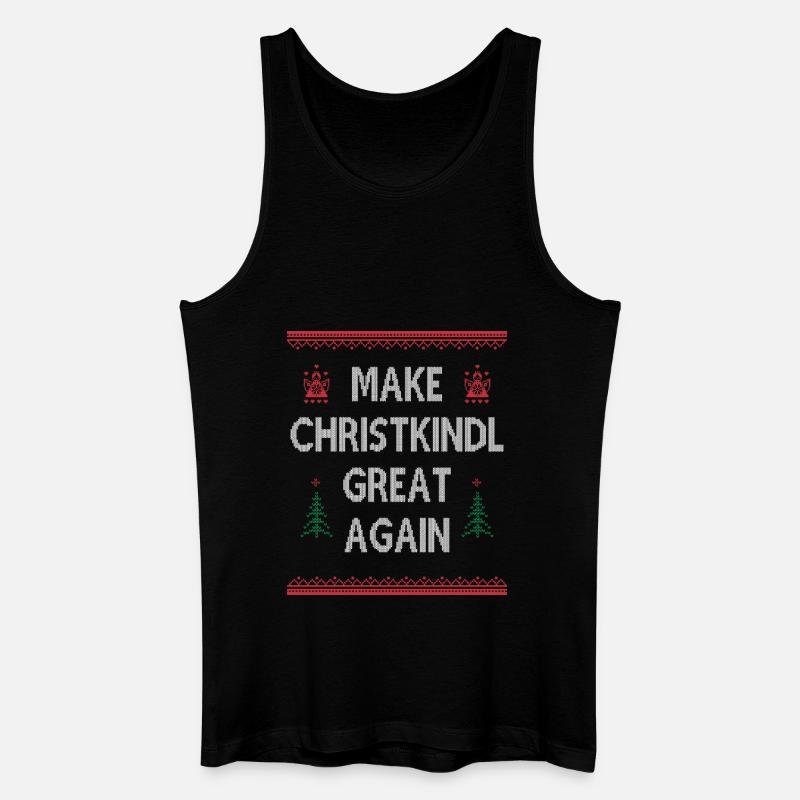 Make Christkindl Great Again – Weihnachtsklassiker - Männer Bio Tank Top - Schwarz