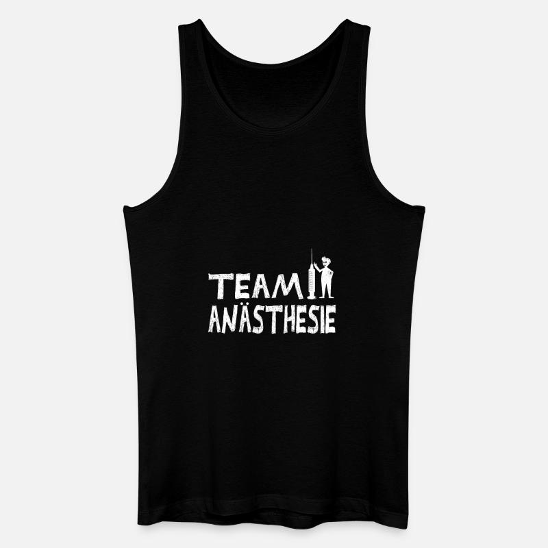 Team Anästhesie - Männer Bio Tank Top - Schwarz