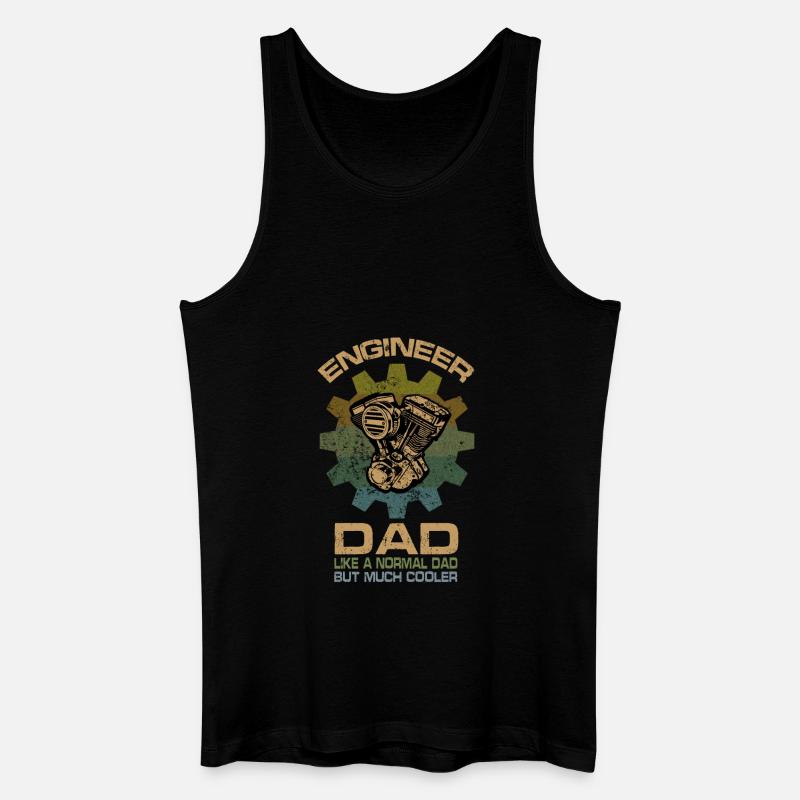 Engineer Dad - Männer Bio Tank Top - Schwarz