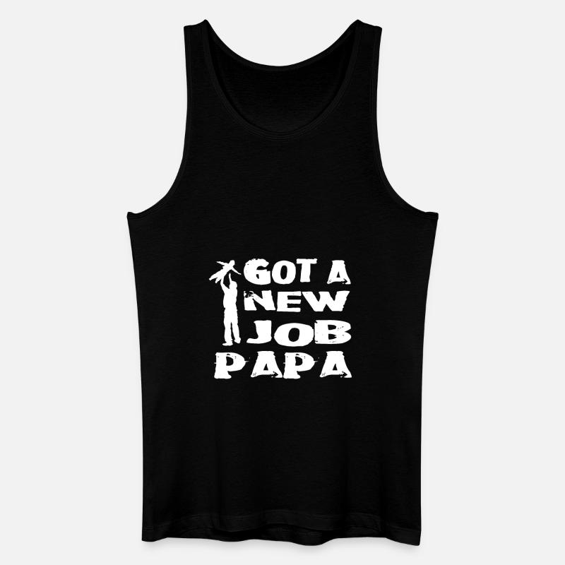 Elternzeit papa - Männer Bio Tank Top - Schwarz